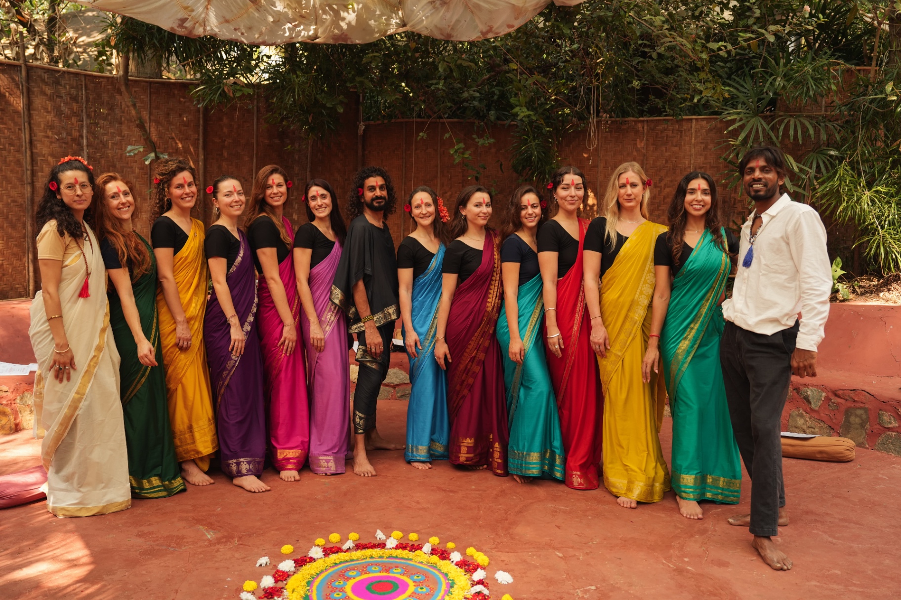 Ashtanga Intensive group at Bhakti Kutir